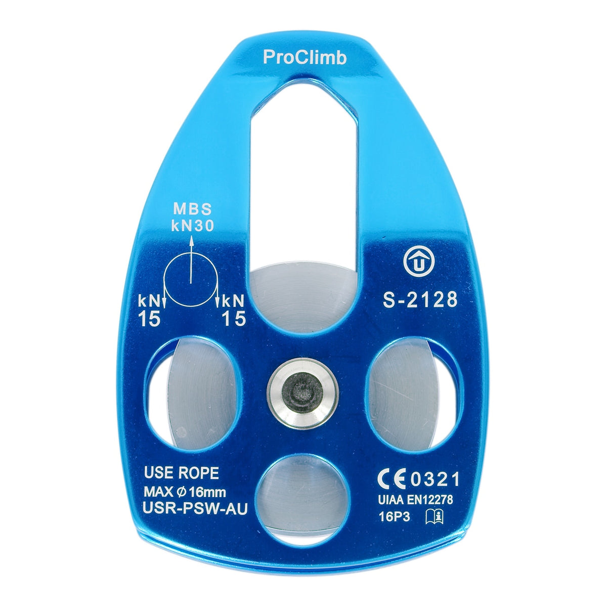 ProClimb S-2128 single aluminum rigging pulley (USR-PSW-AU)