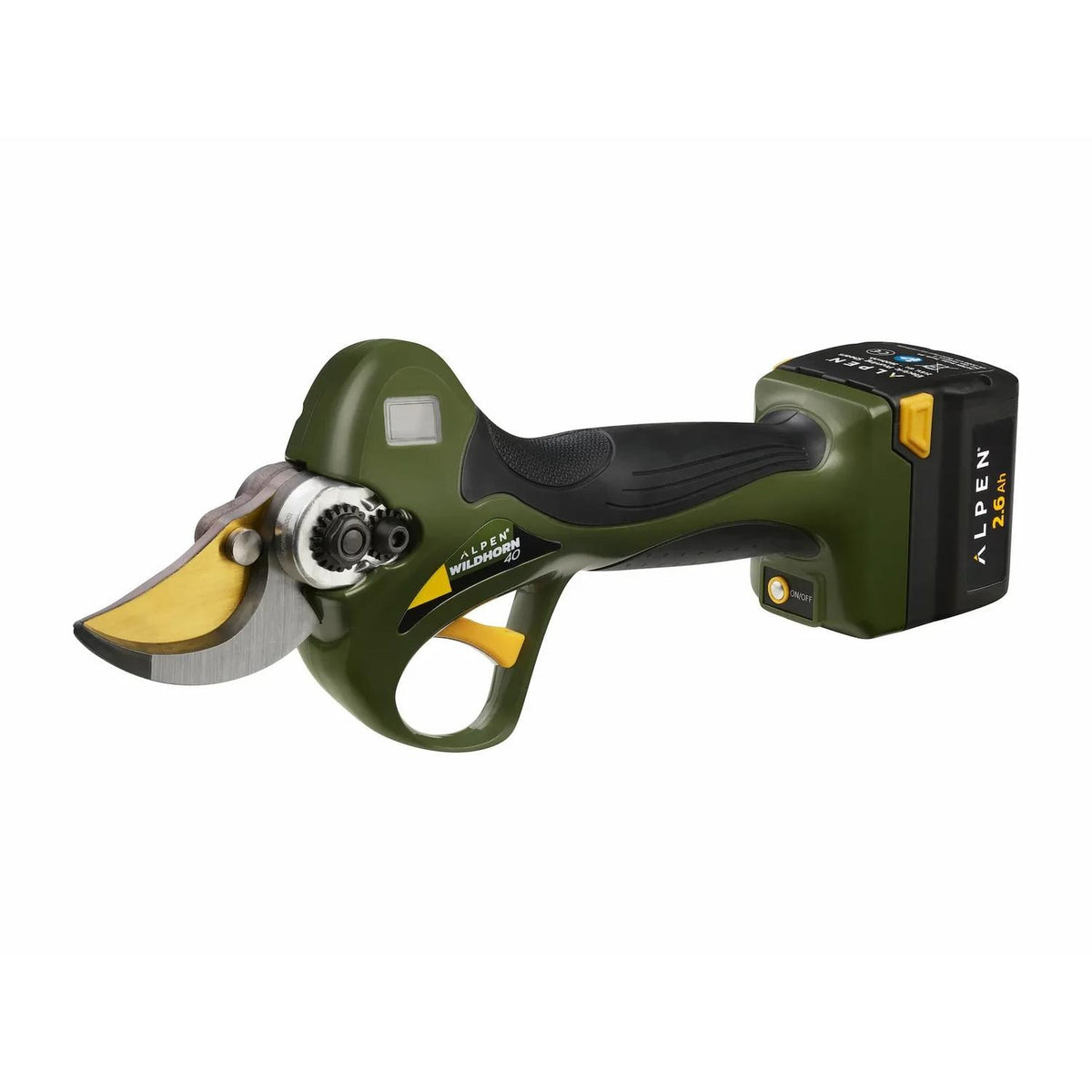 FELCO Wildhorn 40 Electric Pruning Shear with 2 x 21.6V Batteries (2.6Ah + 4.5Ah) and Power Pack