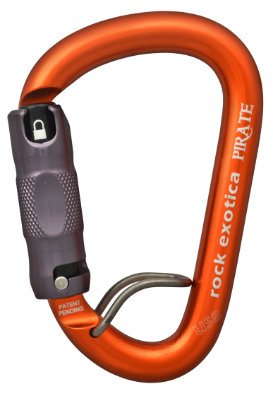 Rock Exotica Pirate WireEye Carabiner, Orange, Auto