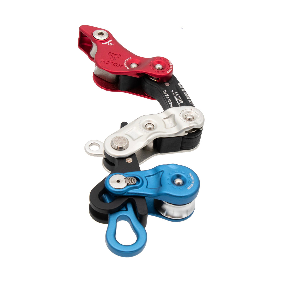 Notch Rope Runner Vertec Revolution angled view showing Aeris pulley