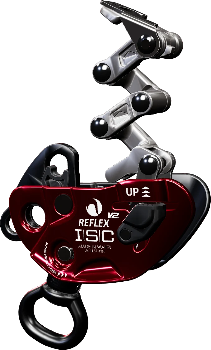 ISC REFLEX V2 close-up showing redesigned upper links