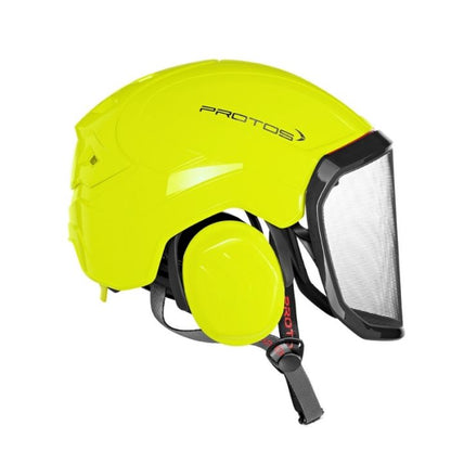 Pfanner Protos Integral Arborist Helmet - Neon Yellow/Black