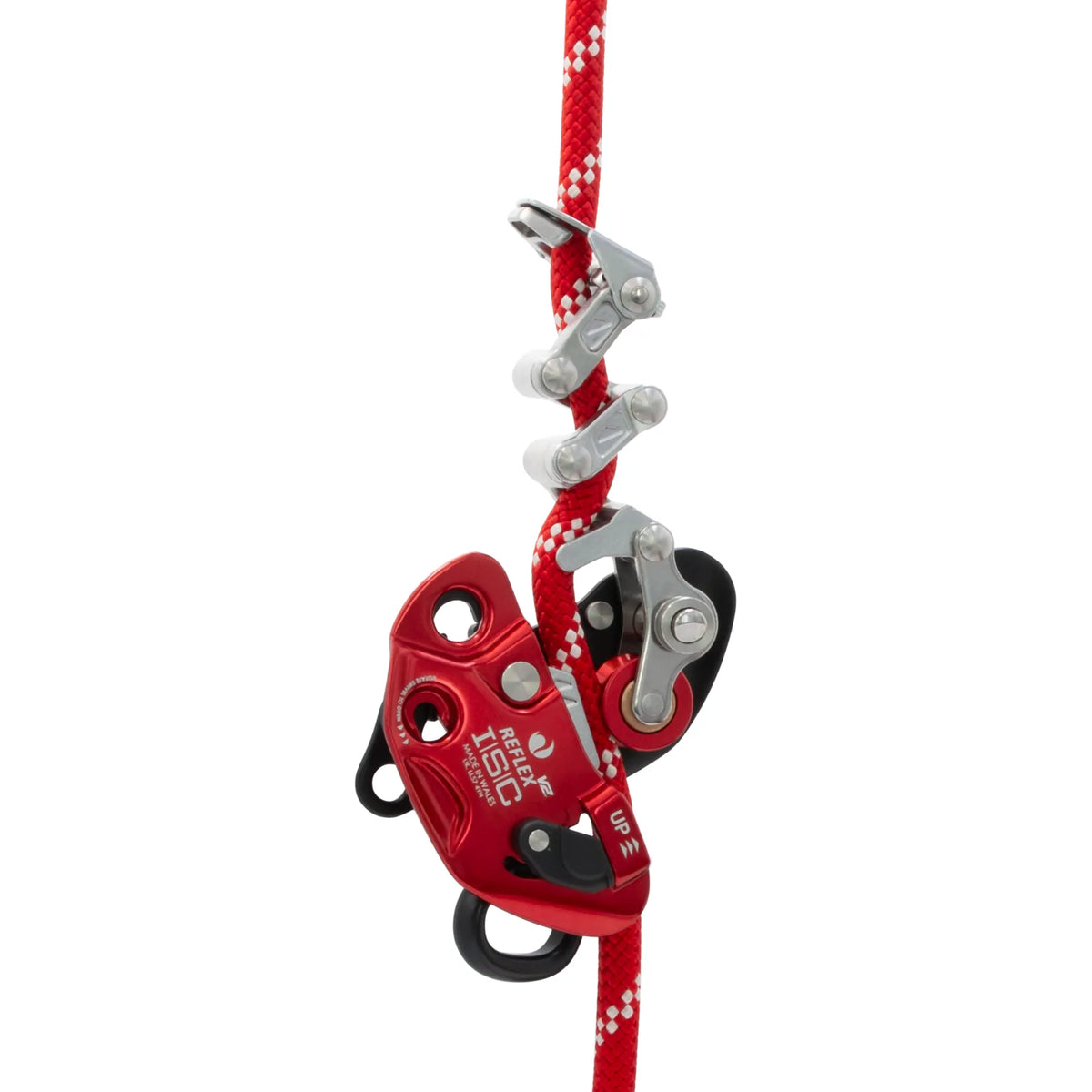 ISC REFLEX V2 installed on rope