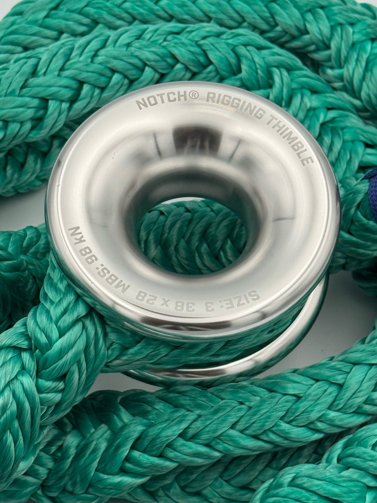 Notch Rigging Thimble Size 3, 38 x 28 mm, on Ultra Ring Sling #3